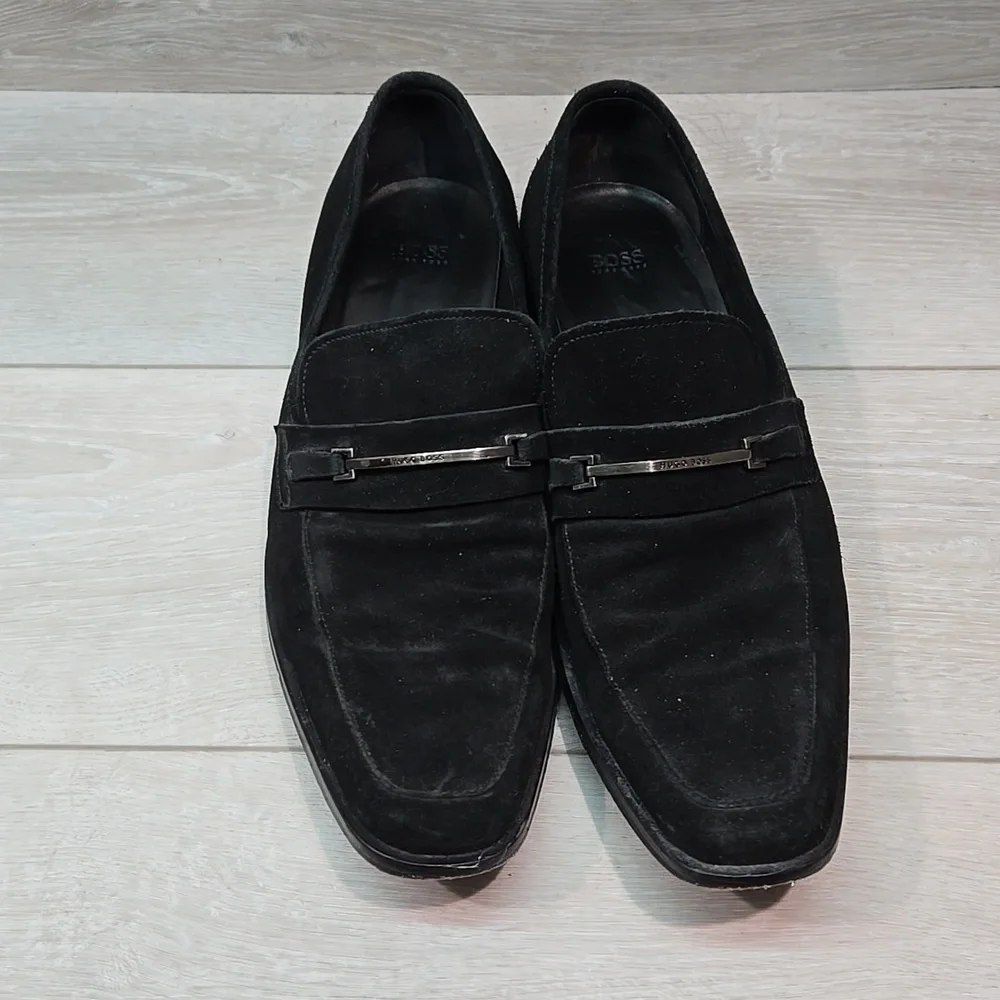 Boss Hugo Boss Mens 50191459 Suede Oxford office Loafer shoes UK 12 US 13